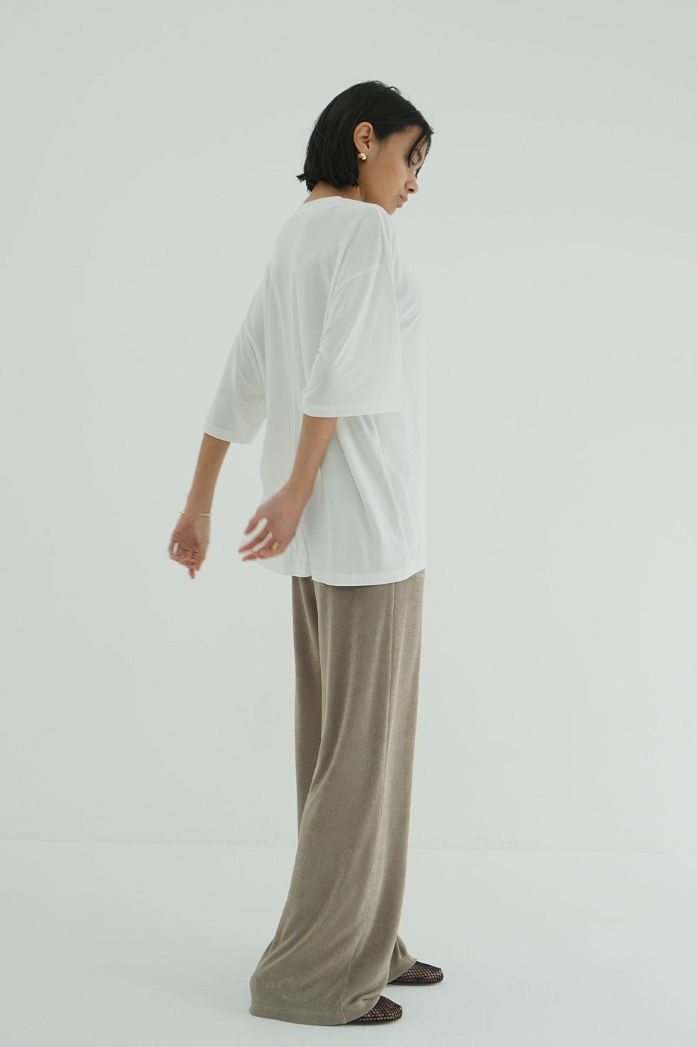 HALF SLEEVE SOFT CUT TOPS