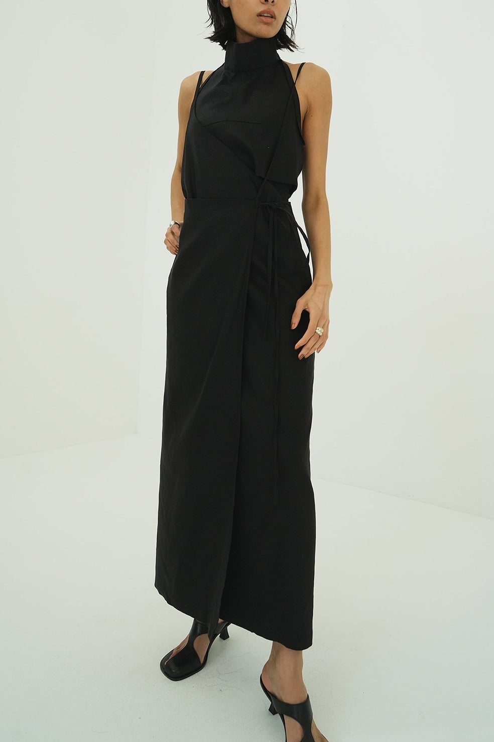 DRAPE WRAP CAMI SKIRT