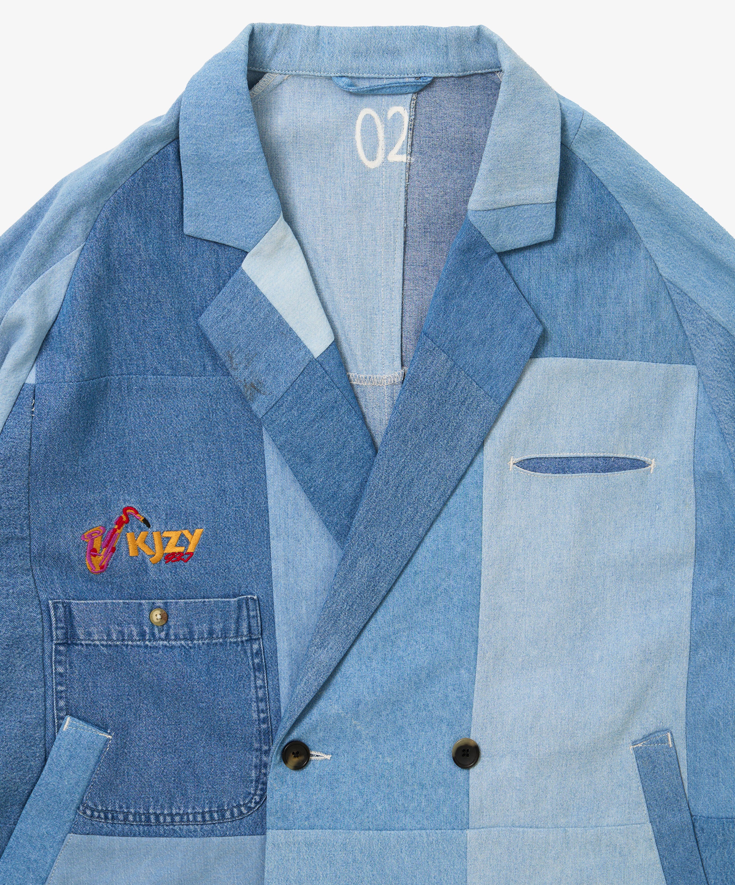 double breasted vintage denim shirts two