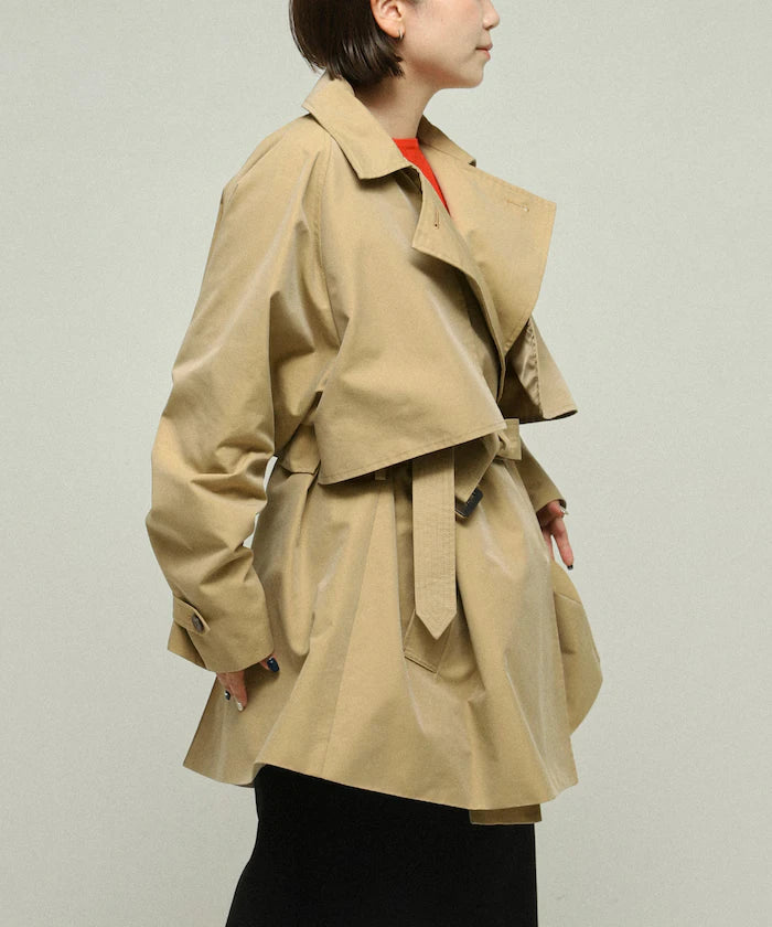 T/C Chambray Short Trench Coat
