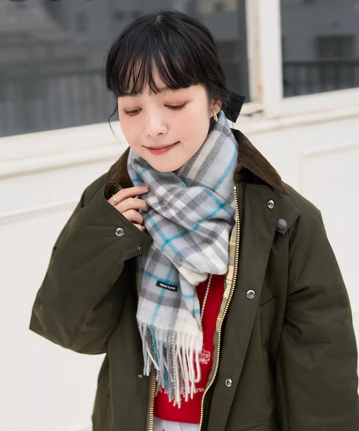 Wool Check Scarf