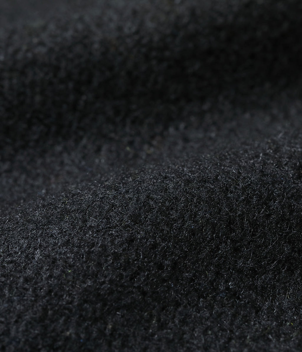 30oz. WOOL MELTON AWARD JACKET “POLAR BEAR” (BLACK)