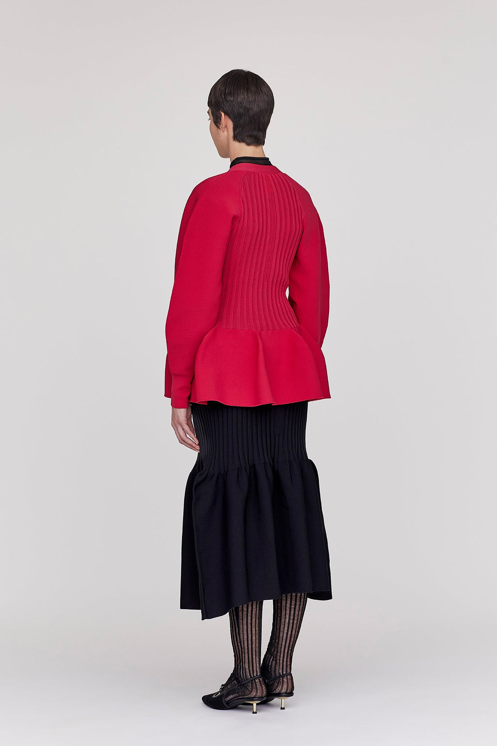 POTTERY PUFF SLEEVE CARDIGAN