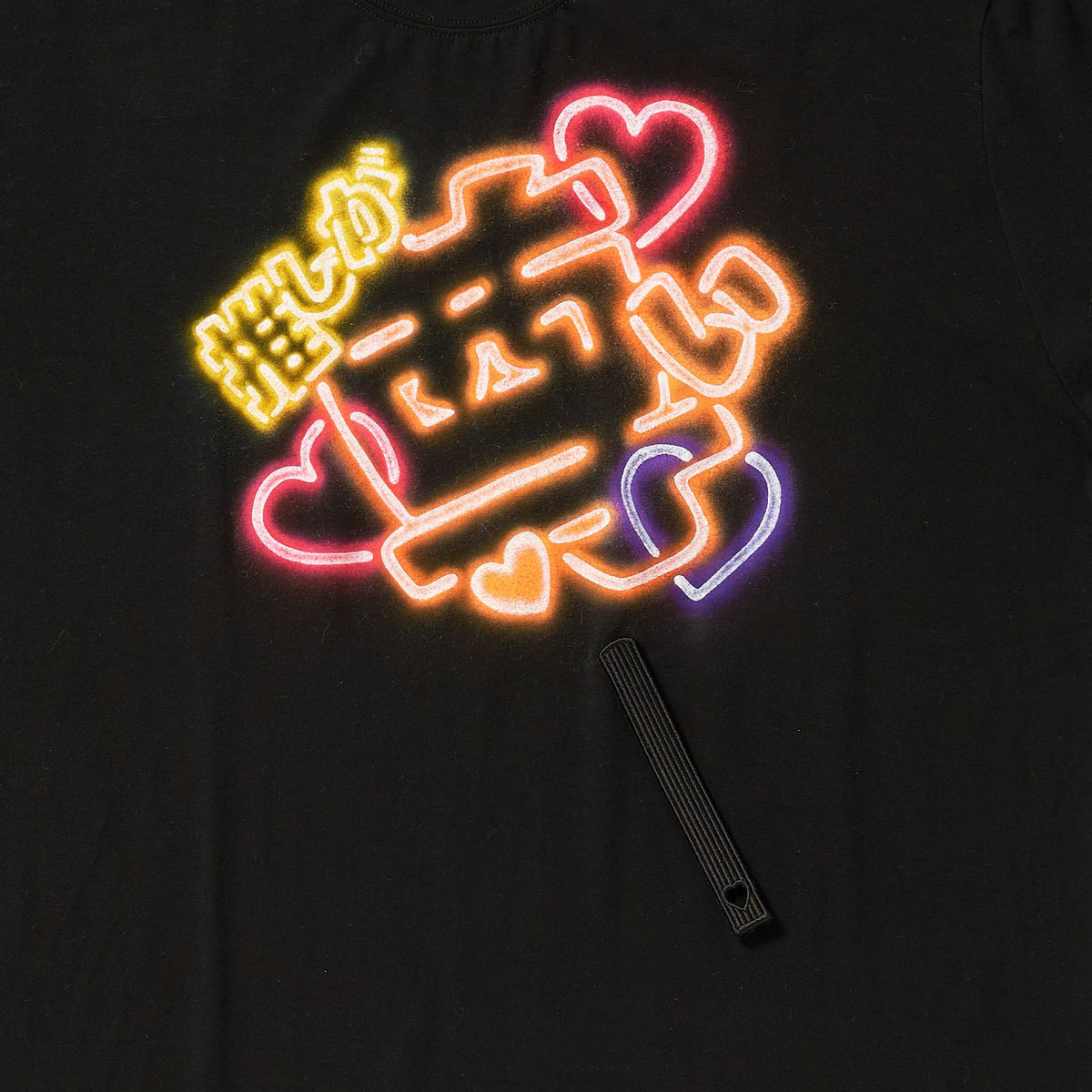 BIG FAN-SERVICE NEON PAINT T-SHIRT