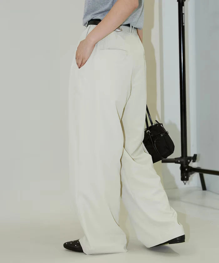 Color Tuck Slacks Pants Limited Release