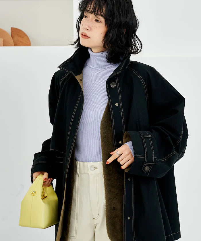 Multiway Boa Vest Coat
