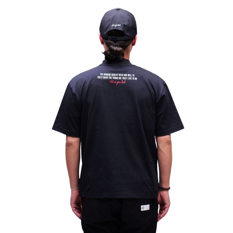 CORDURA MOCK NECK GOLF SERIES/ BLACK
