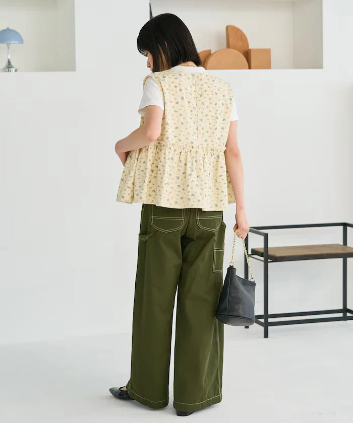 Peplum Gathered Vest <Set Up Compatible>