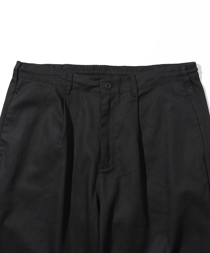 Wide Silhouette Drawstring Chino Pants / Tapered Silhouette Easy Chino Pants