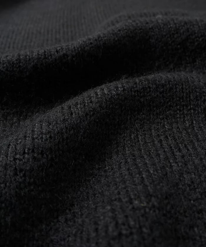 All-over Pattern Double Jacquard Knit Crew Neck Pullover / Relaxed Fit