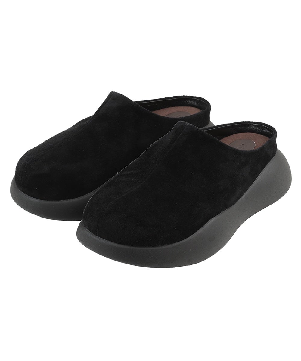 SUEDE PUFF SLIPONS