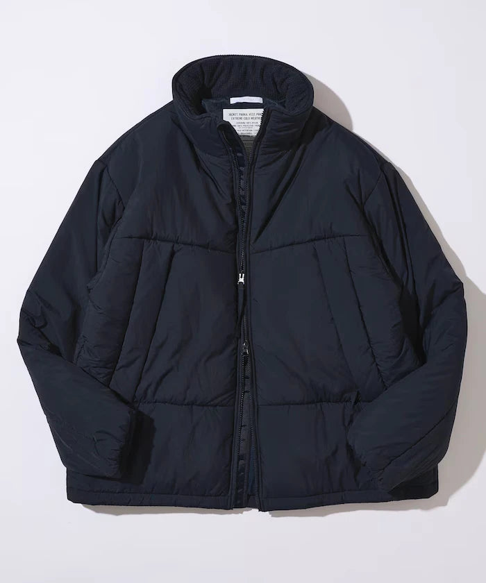 PRIMALOFT PUFF JACKET / Primaloft Stand Collar Puff Jacket / Insulated Blouson