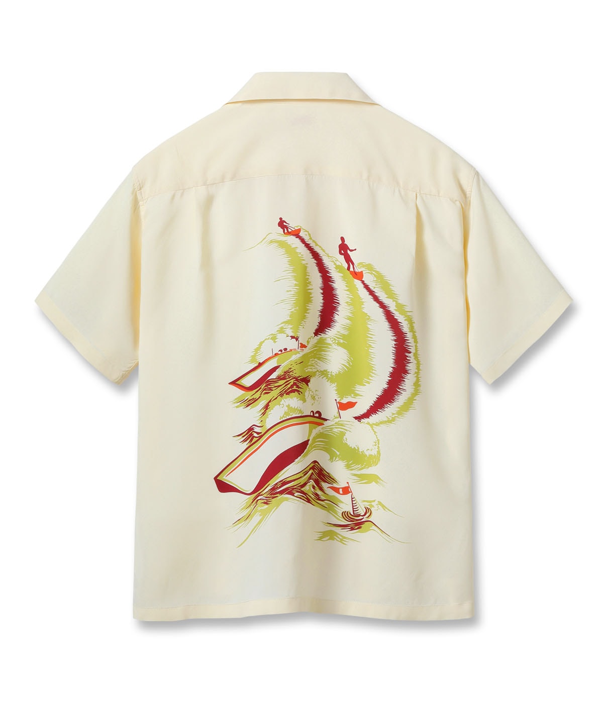 Rayon Hawaiian Shirt "Water Skiing"