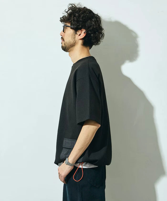 Side Pocket Spindle Tech Thermal Short Sleeve T-Shirt / Big Silhouette