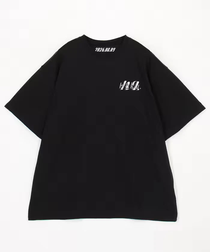 Haku. × FREAK'S STORE Multi-Function Back Print Crew Neck T-Shirt