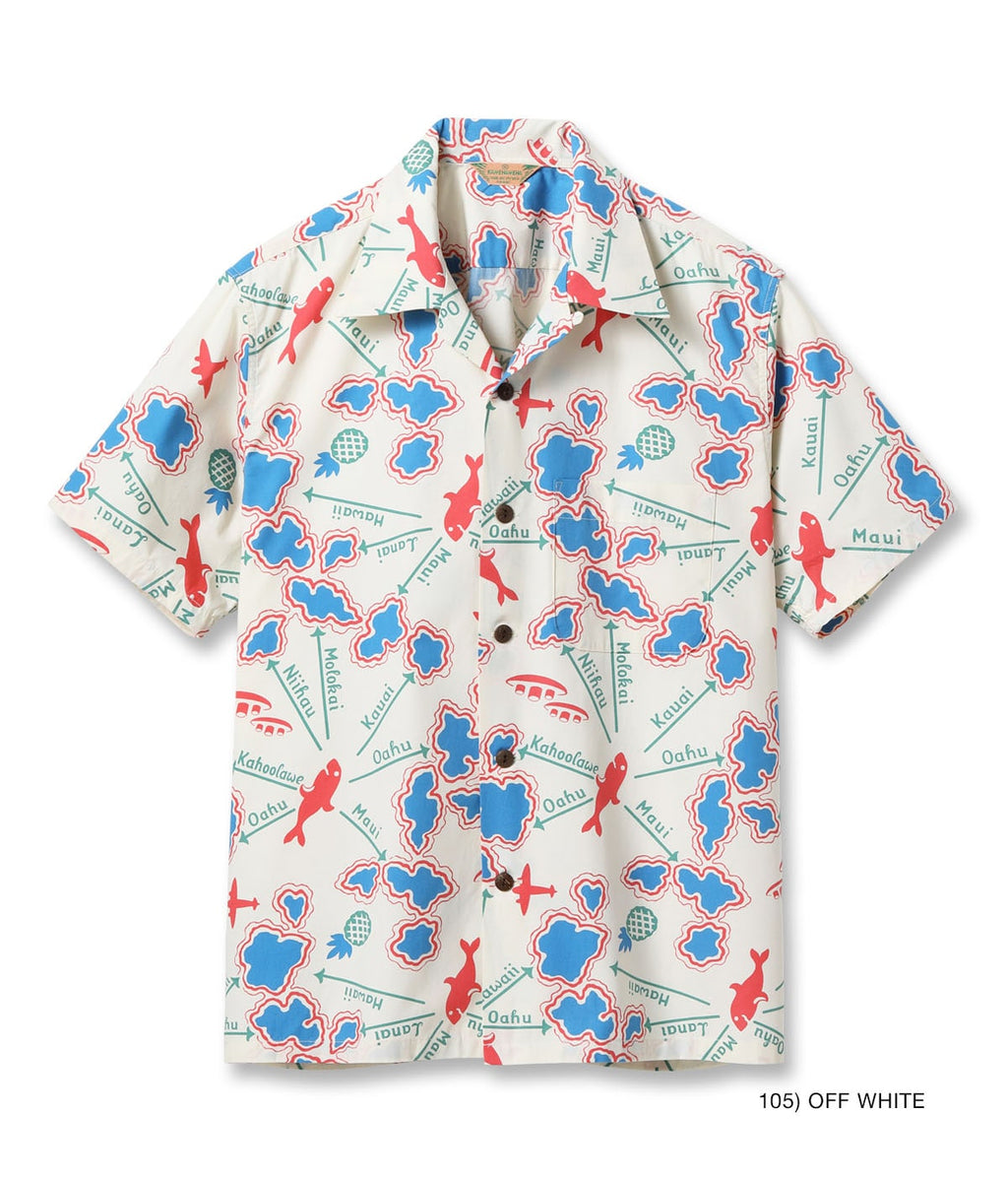 COTTON BROAD OPEN SHIRT “ROUND TRIP”