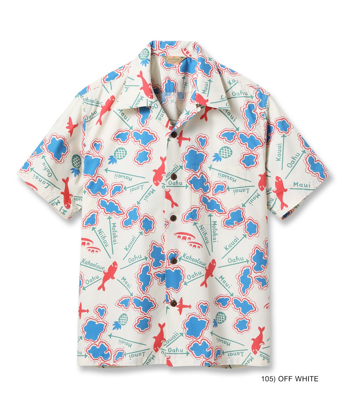 COTTON BROAD OPEN SHIRT “ROUND TRIP”