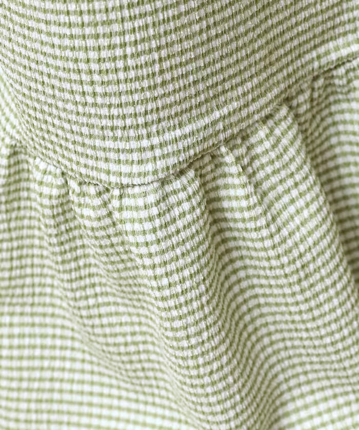 Wide Silhouette Tiered Check Easy Pants [Limited Edition]