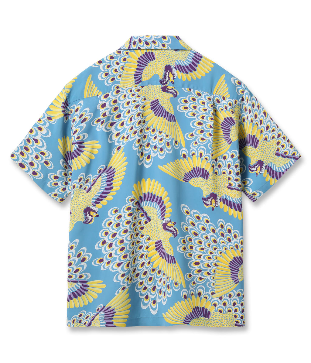 RAYON HAWAIIAN SHIRT “PEACOCK”