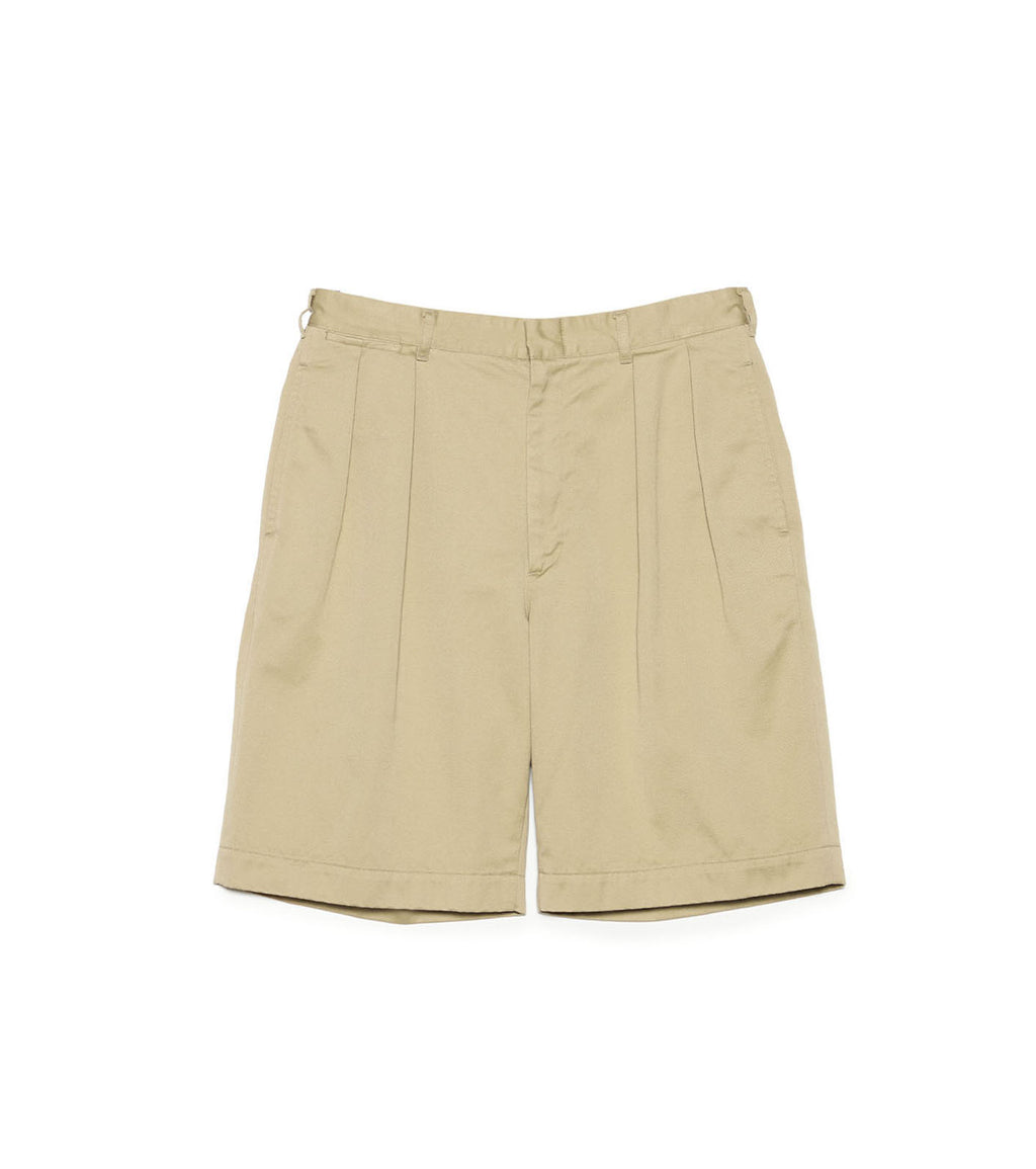 Double Pleated Chino Shorts