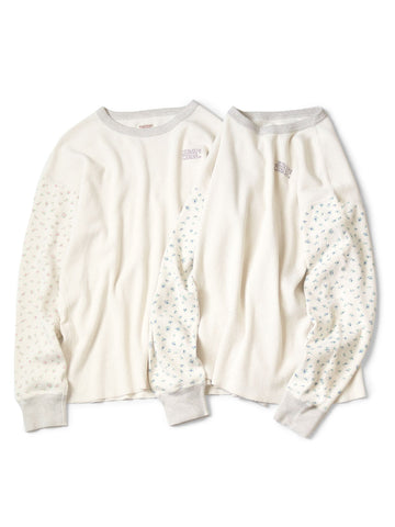 Waffle Jersey Small Flower pt 2TONE Long T (KAPITAL Embroidery)