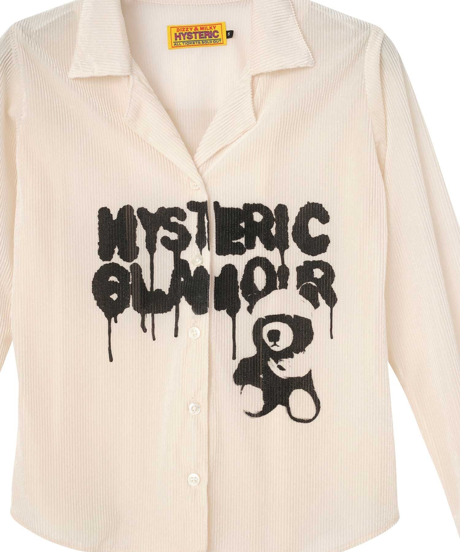 HYSTERIC TEDDY BEAR Velvet Tight Blouse
