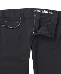 Black Denim Slim Pants