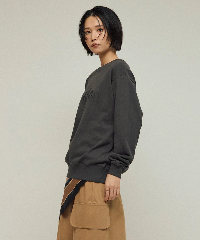 Organic Cotton Animal Logo Print Sweat / CAT / Relaxed Fit / French Terry Sweat