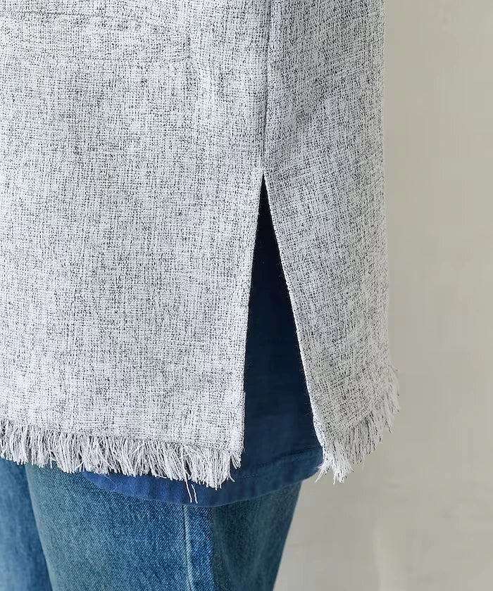 V-Neck Summer Tweed Vest