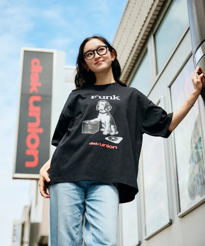 Limited Release diskunion×FREAK'S STORE Exclusive Beagle Big Silhouette Print Crew Neck T-Shirt