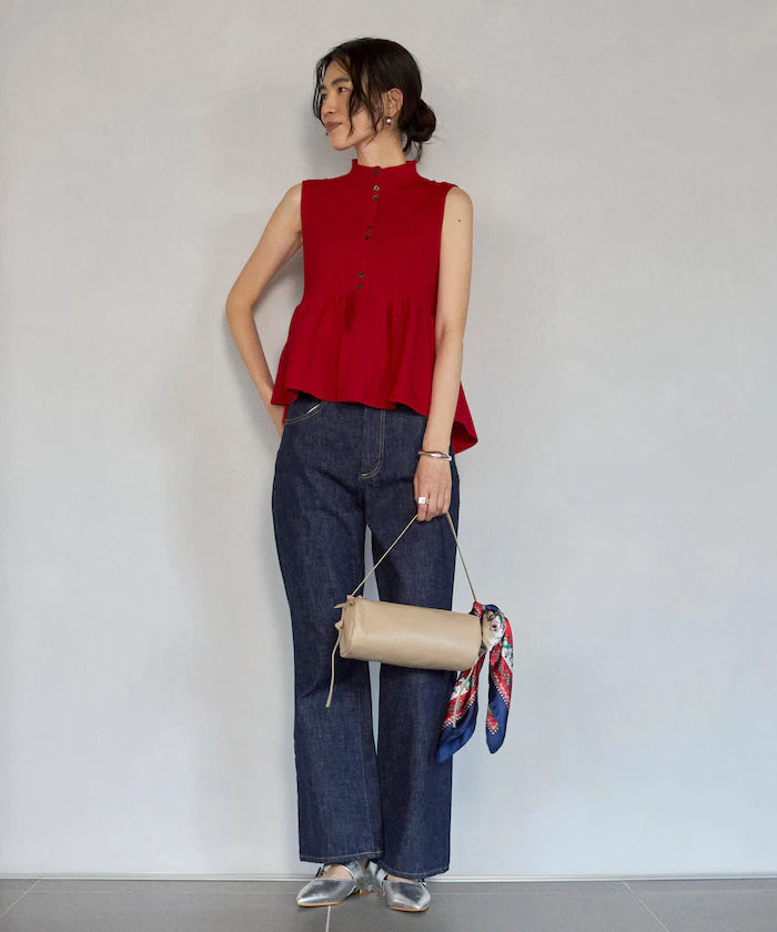 Japan Made Whole Garment Peplum Vest