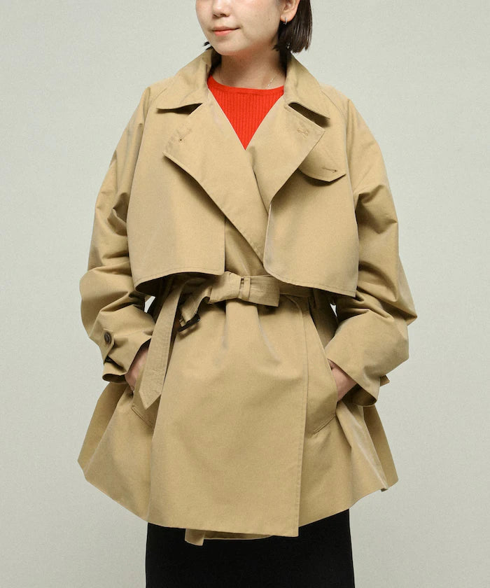 T/C Chambray Short Trench Coat