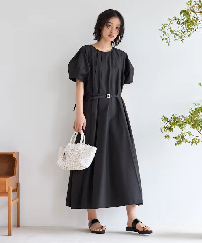 Balloon Sleeve 2WAY Dress / 5 Minute Sleeve