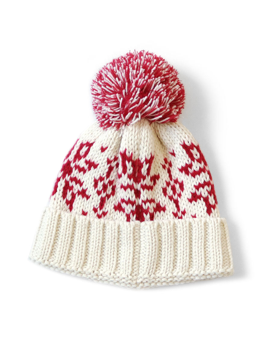 3G Wool Snow Pattern Knit CAP