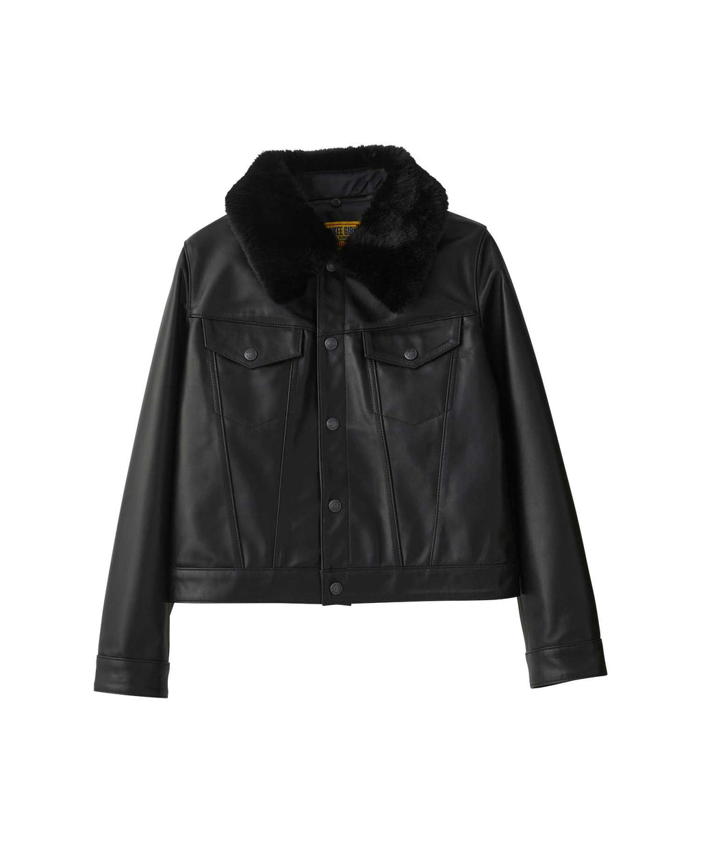 HYSTERIC ROLLERS Patch Short Leather Blouson