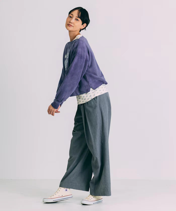 Tuck Wide Slacks Pants