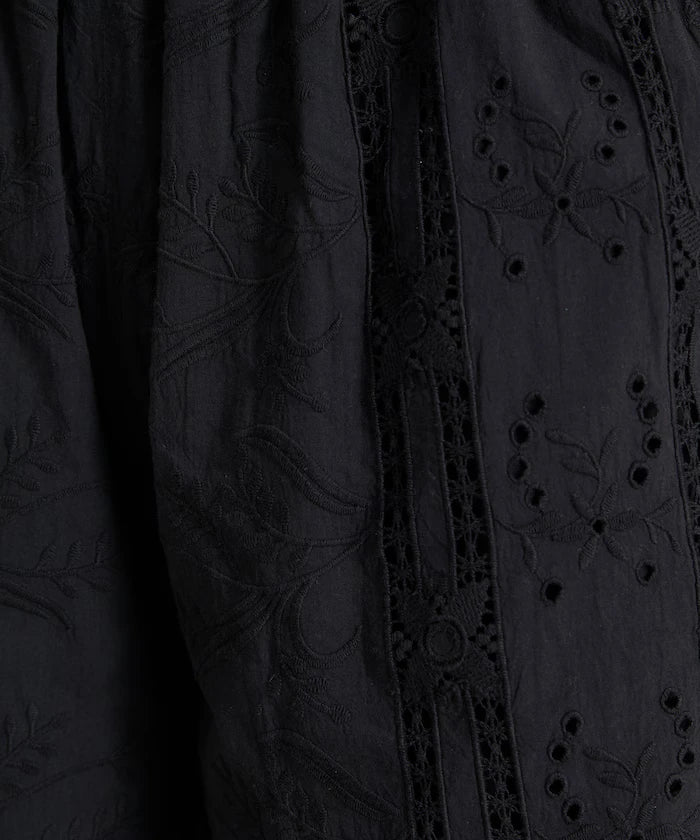 Cutwork Embroidered Easy Pants