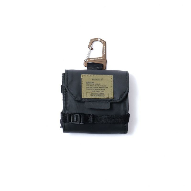 NYLON POLYCARBONATE PACKABLE DRINK HOLDER BLACK