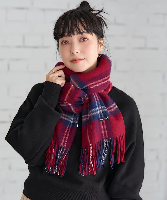Wool Check Scarf