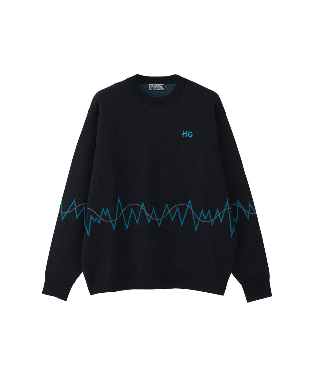 HG NEW WAVE LOGO Embroidered Sweater