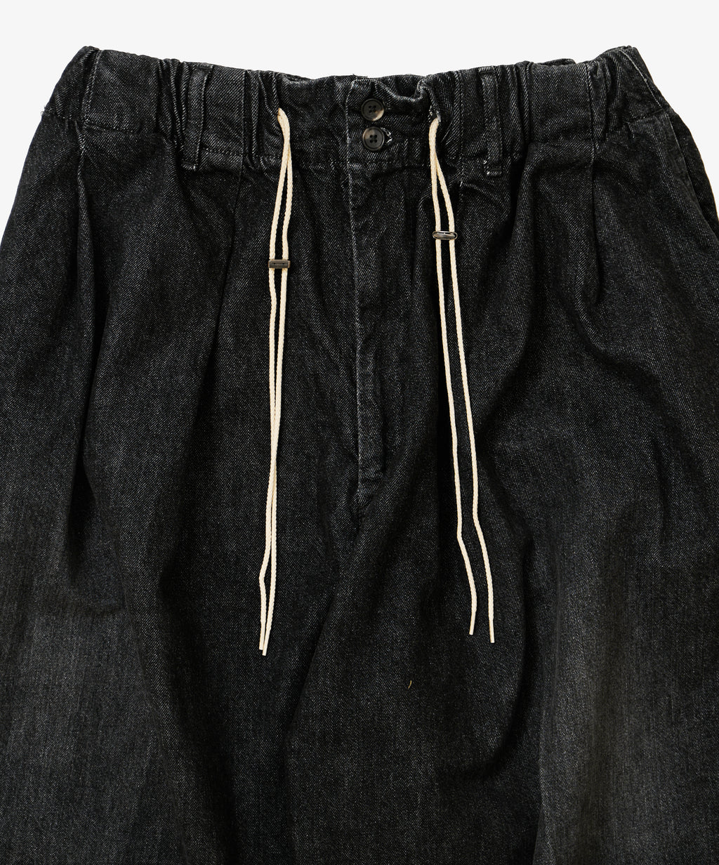circular pants black denim damaged