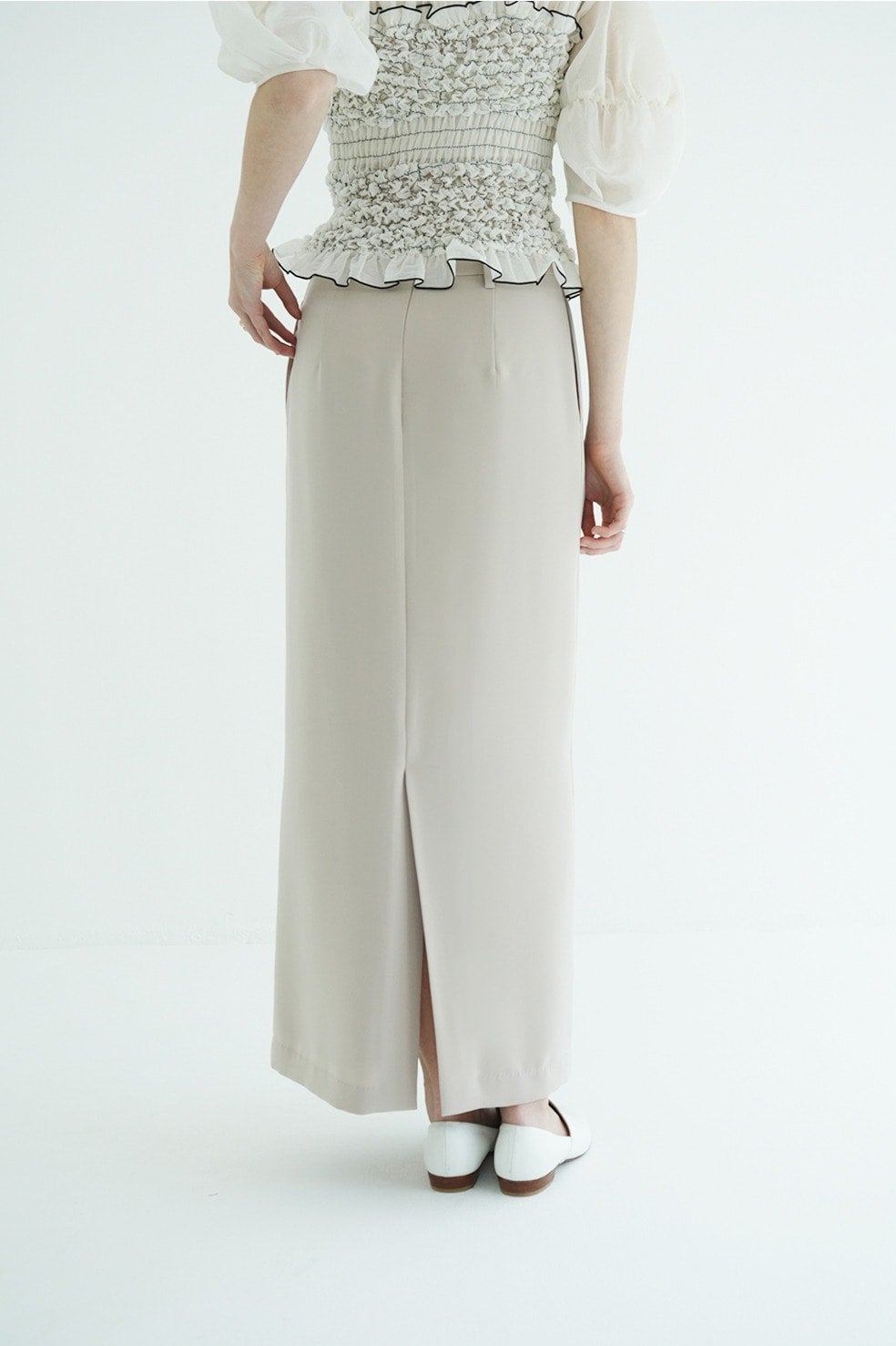 2WAY ADJUST DOUBLE WEAVE SKIRT