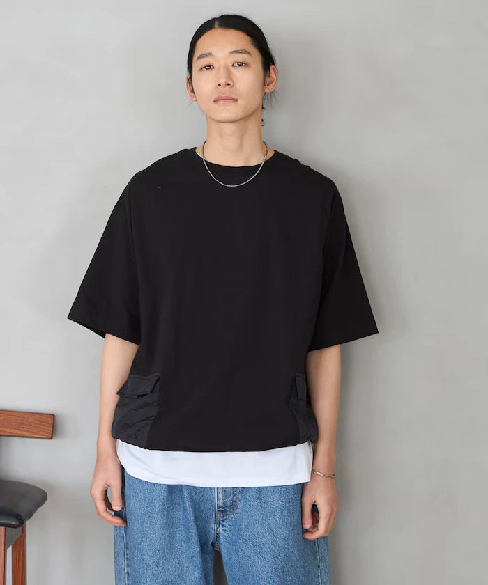 6 Ounce Side Pocket Spindle Short Sleeve T-Shirt / Big Silhouette