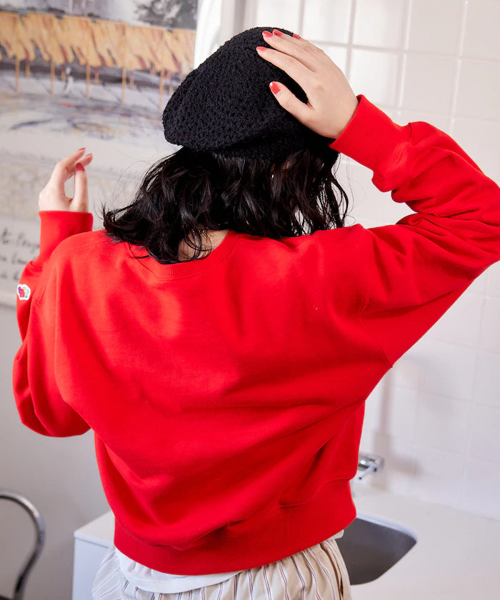 Lace Knit Beret Hat