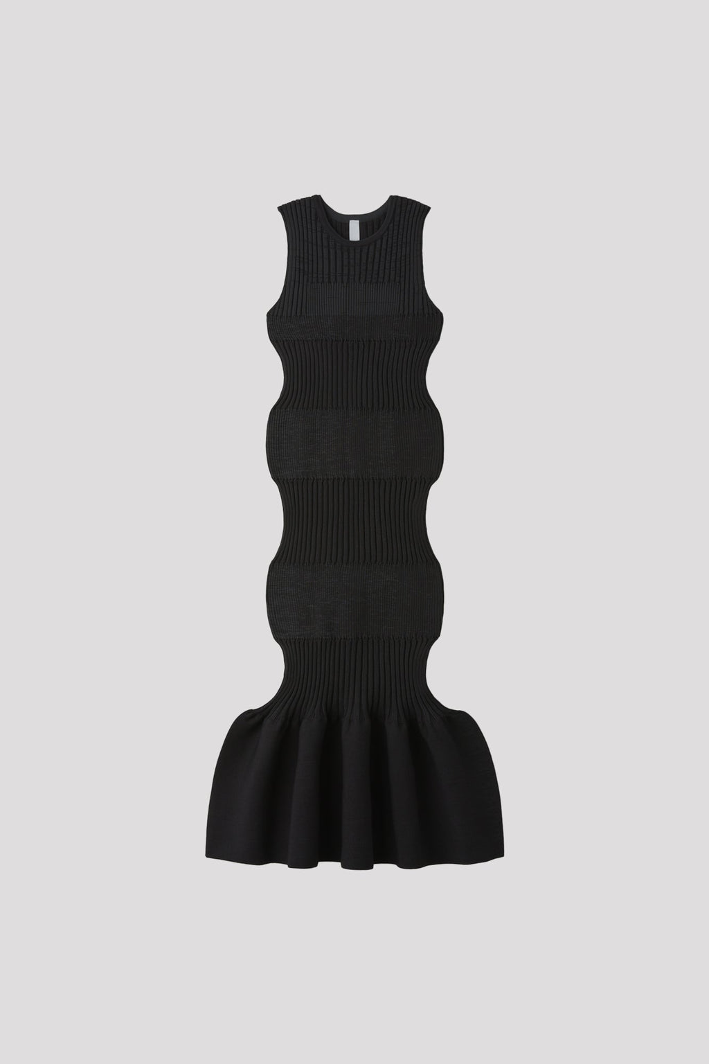 FLUTED SLEEVELESS MERMAID DRESS