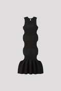 FLUTED SLEEVELESS MERMAID DRESS