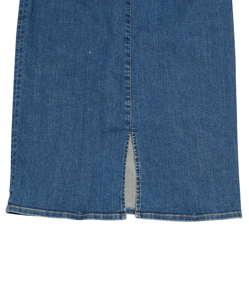 Front ZIP Tight Denim Skirt