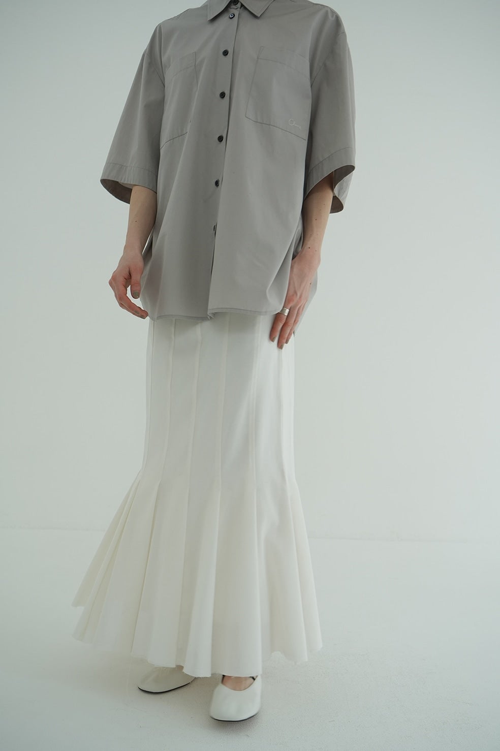 PLEATS MERMAID SKIRT