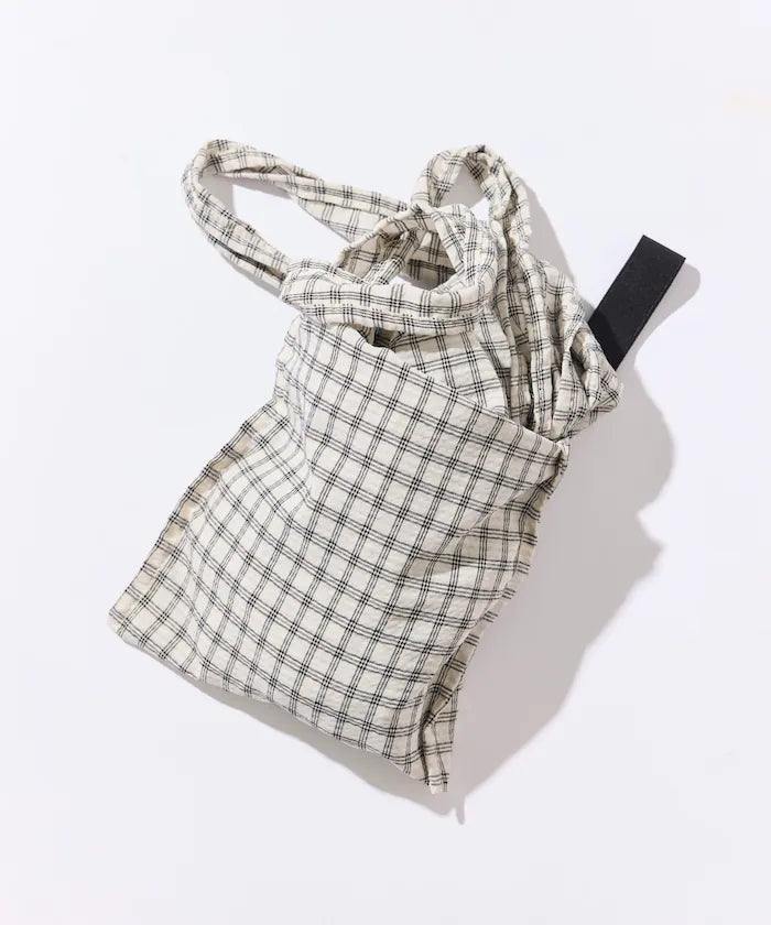 BetterDays Studio × FREAK'S STORE Drawstring Check Tote Bag