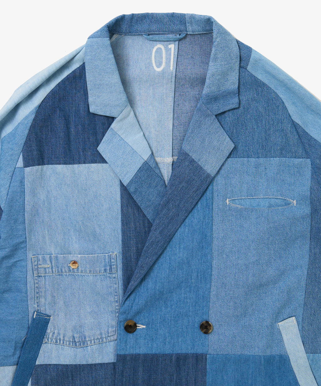 double breasted vintage denim shirts one